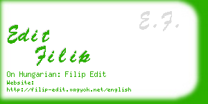 edit filip business card